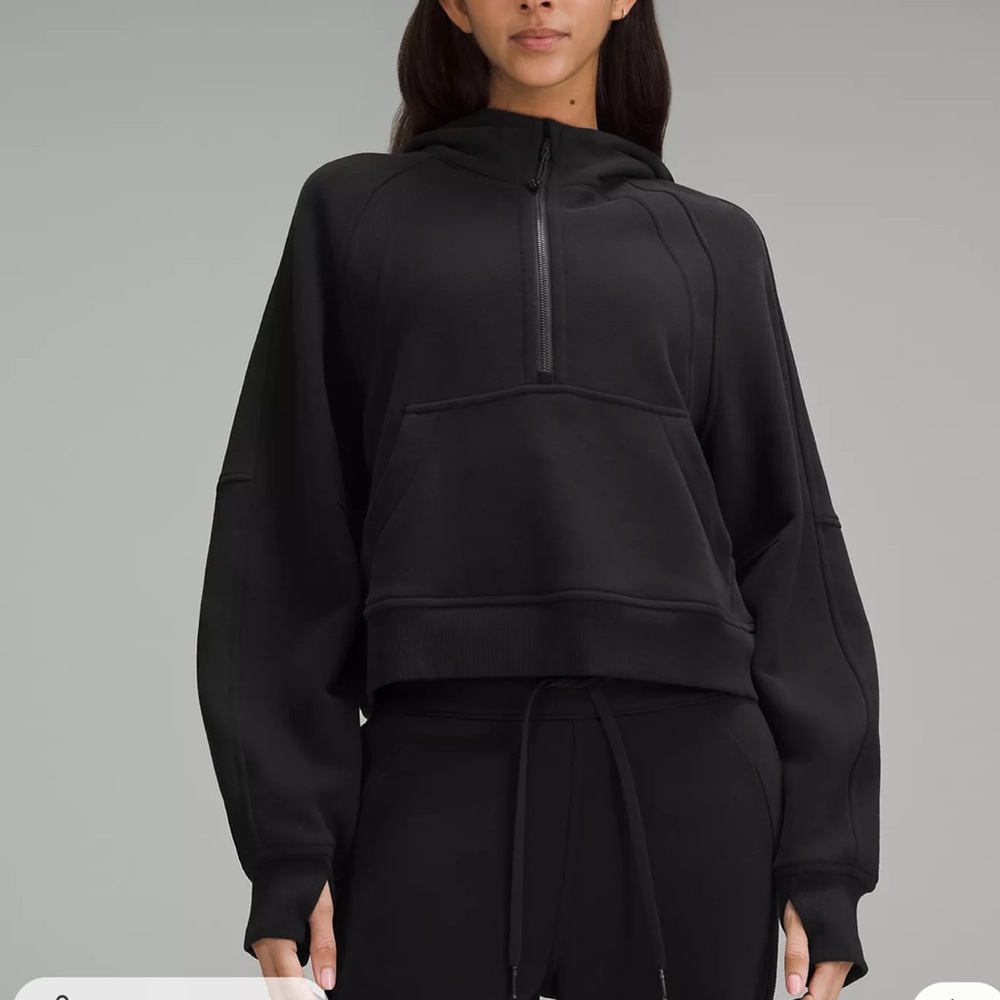 Lululemon Scuba Oversized Half-Zip Hoodie Black